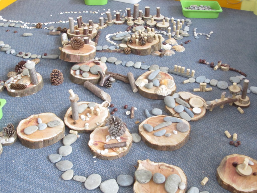 Example of using natural materials in early years education